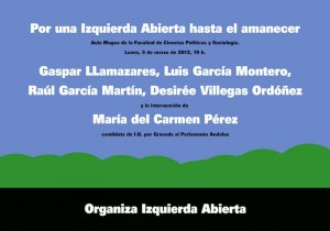 IzquierdaAbierta Granada 5 marzo 2012 cartel